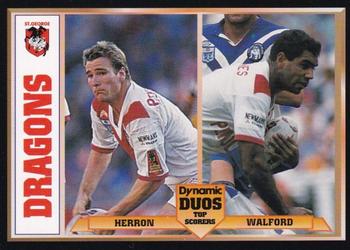 1994 Dynamic Rugby League Series 1 - Dynamic Duos #DD8 Ian Herron / Ricky Walford Front